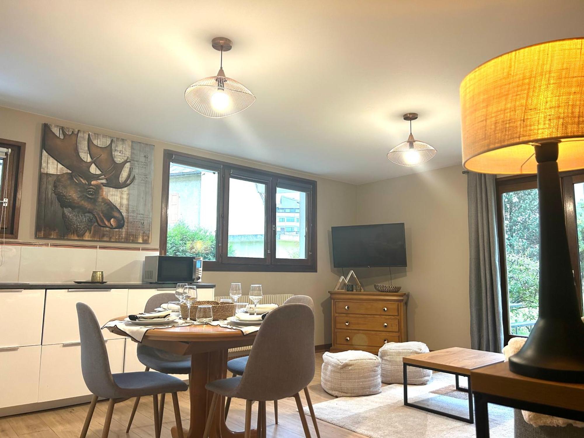 Appartement Style Chalet Avec Grande Terrasse Et Parking Prive Chamonix Exterior photo